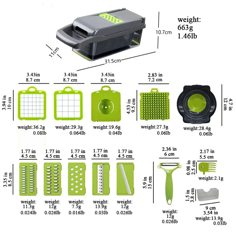Vevona Home Multifunctional Vegetable Chopper & Slicer