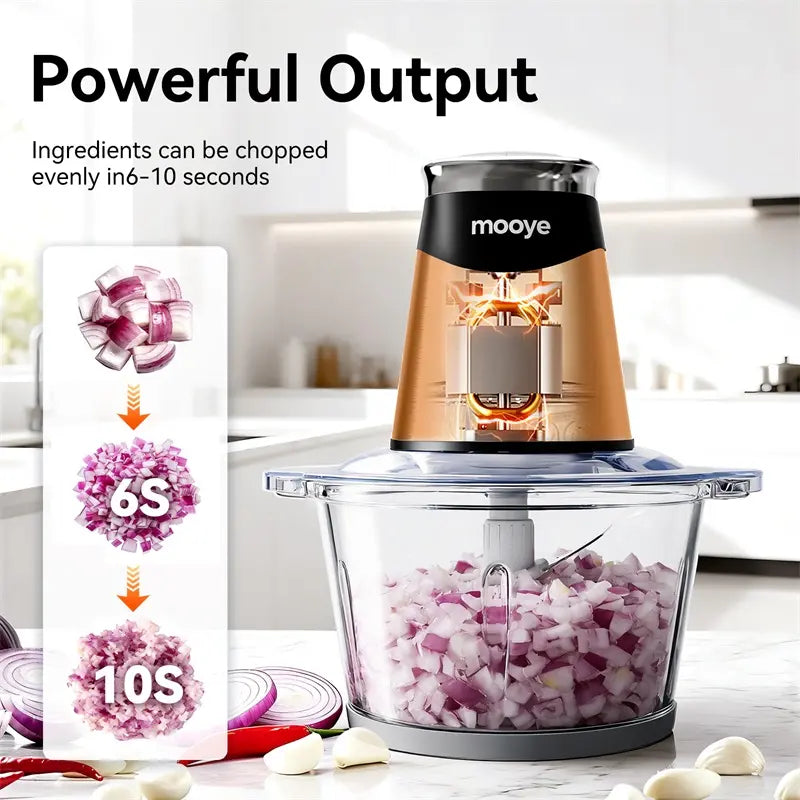Vevona Home 3-Bowl Multifunctional Food Processor